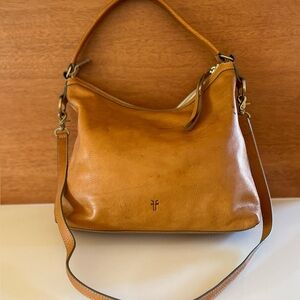 Frye Tan Leather Shoulder Bag